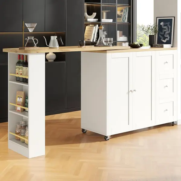 Ausziehbarer Bartisch mit Stauraum