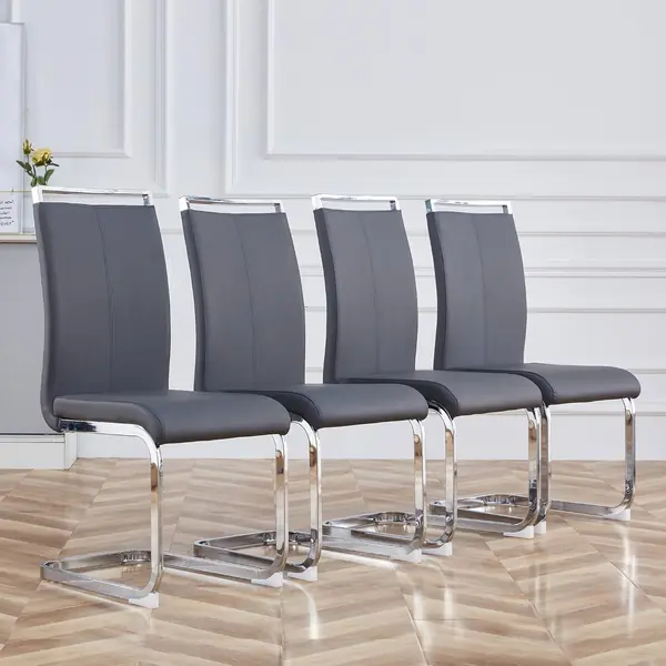 Freischwinger Schwingstuhl 4er Set, Esszimmerstühle…