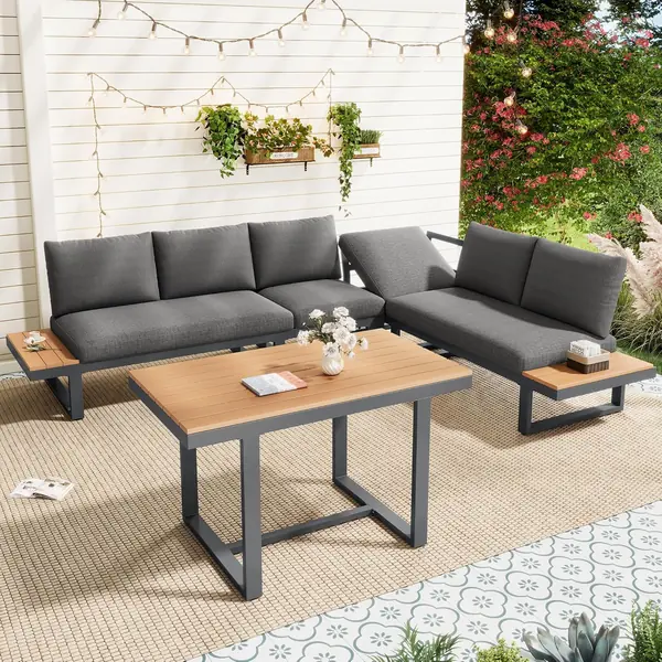 Garten Essgruppe Lounge mit Eckstellung