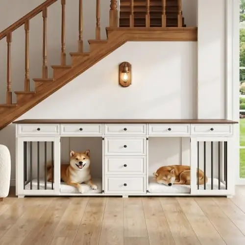 Hundekäfig für 2 kleine bis mittelgroße Hunde