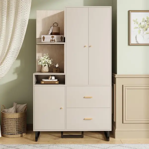 Kompaktgarderobe 110x186x38 cm