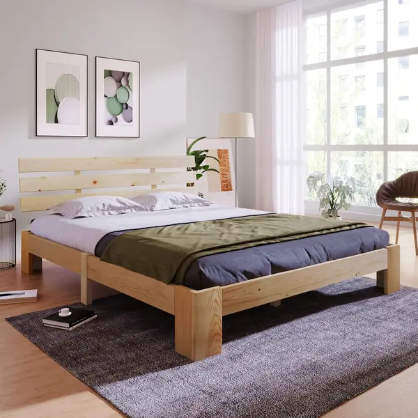 Massivholzbett Holzbett Doppelbett