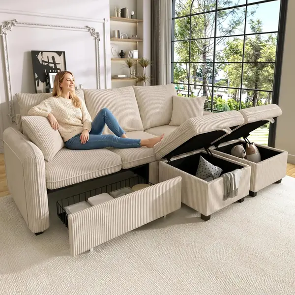 Multifunktionales Ecksofa