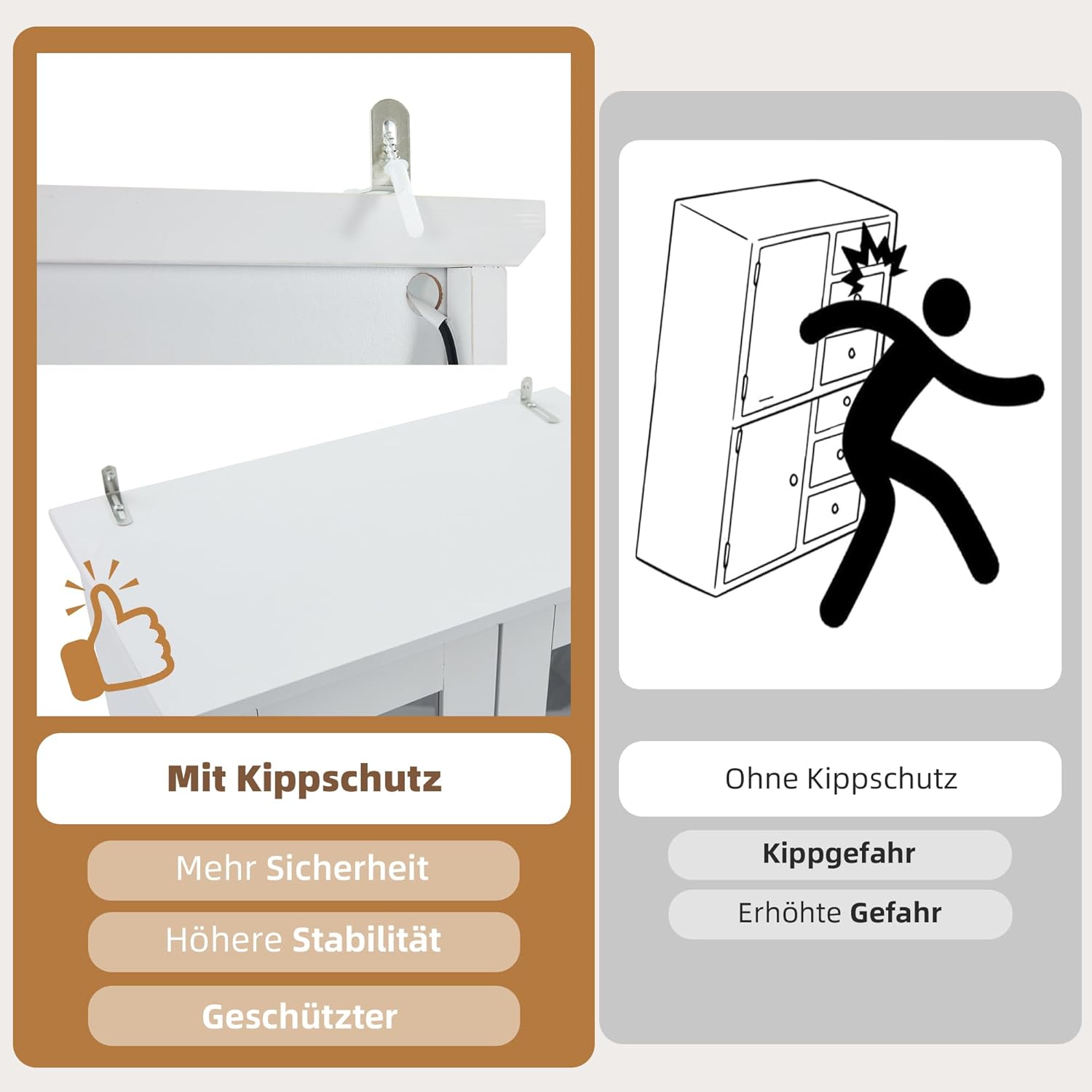 Merax Vitrine mit LED-Lichtern, Glasvitrine mit Schubladen und verstellbaren Fachböden, Modern Vitrinenschrank Bücherschrank Sammlervitrine, Hochschränk für Küchen Wohnzimmer Schlafzimmer Büro, Weiß — Ansicht 6